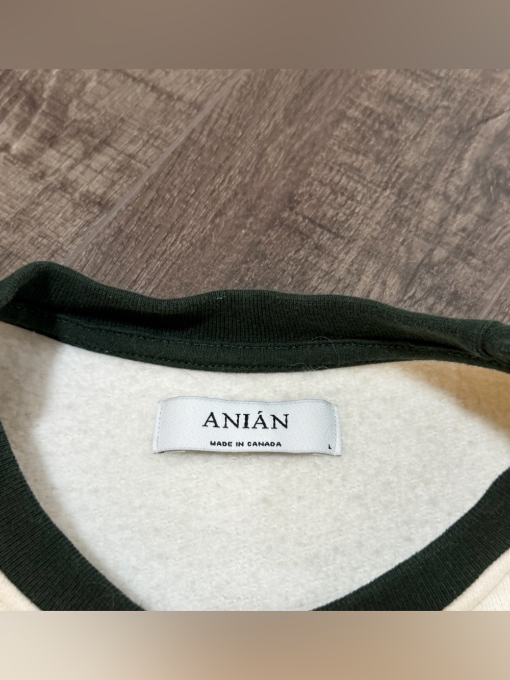 ANIAN Circular Jersey Crew Neck - one of a kind sample - unisex large - Picture 7 of 8